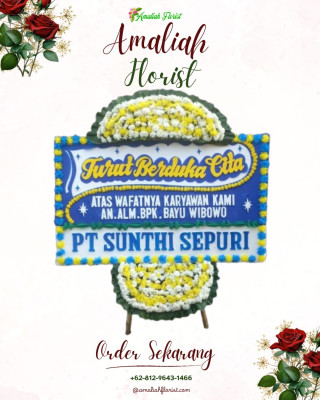 Papan Bunga Duka di Tanjung Karang Permai