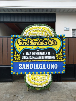 Papan Bunga Duka di Tanjung Karang Permai